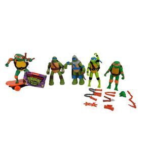 Teenage Mutant Ninja Turtles Mutant 4 Figures Playmates Mixed Lot 5 Tmnt Weapons